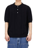 DIAMOND HALF KNIT POLO