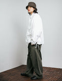 Belt Pin-Tuck Wide Pants