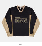 Force v-neck nylon over sweatshirt