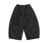 Pin-Tuck Wide Drooping Balloon Trouser