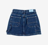 Carpenter loop mini denim skirt