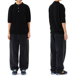 DIAMOND HALF KNIT POLO