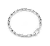 Name Silver Bold chain Bracelet