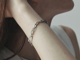 Name Silver Bold chain Bracelet