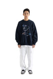 ETHNIC RUNNING STITCH SWEATSHIRT