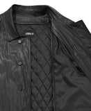 Vegan Leather Oversized Coat