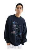 ETHNIC RUNNING STITCH SWEATSHIRT