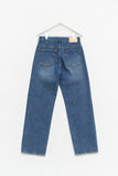 Six Long Wide Denim Pants