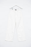 Jacquard White Pants