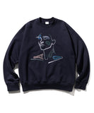 ETHNIC RUNNING STITCH SWEATSHIRT