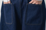 Shin Dart Denim Balloon Pants