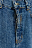 Six Long Wide Denim Pants