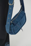 (W) WASHING DENIM OVAL BAG