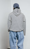 Stripe Stopper Over Hood Long Sleeve