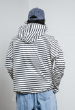 Stripe Stopper Over Hood Long Sleeve