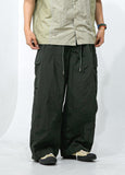 Nylon Touch Cargo Balloon Pants