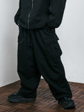 String Cargo Sweat Balloon Pants