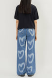 Heart Denim Pants