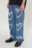 Heart Denim Pants