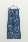 Heart Denim Pants