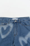 Heart Denim Pants