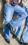 [AG] Big Stitch Boots-Cut Denim Pants