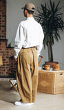 [AG] Twill Cotton Belt Balloon Pants