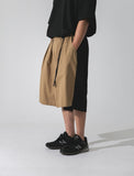 [AG] Arrange Belt Wide Trim Half Pants