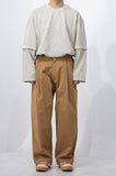 Volume Tuck Wide Pants