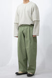 Volume Tuck Wide Pants