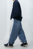 Sweat Twist Denim Wide String Pants