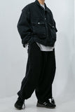 Sweat Twist Denim Wide String Pants