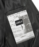 Star Vegan Leather Padded Jacket