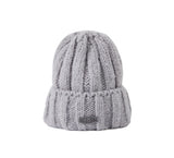 Roll up knit beanie 003