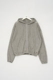 Linen Hooded Zip Up