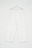 White Fold Wide Jeans