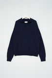 Berry Open Collar Knit