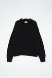 Berry Open Collar Knit