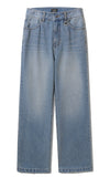 Guide washing denim pants