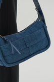 (W) WASHING DENIM OVAL BAG