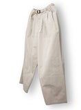 Belt Pin-Tuck Wide Pants