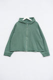 Pigment Crop Hooded Zip-up