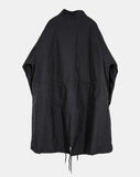 Detachable over long fishtail field parka