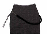 Rough Cut Padded Skirt / Black