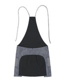 Thigh Mesh Overall Skirt / Black