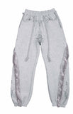 Fur Side line Sweatpants / Grey