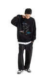 ETHNIC RUNNING STITCH SWEATSHIRT