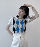 Uni Argyle Cardigan
