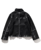 LEATHER TAPING OVERSIZED MUSTANG JACKET