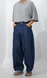 Dart Denim Balloon Pants